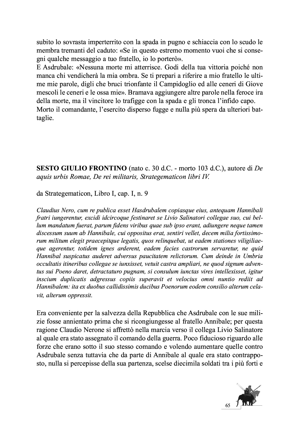 La Battaglia del Metauro p.65