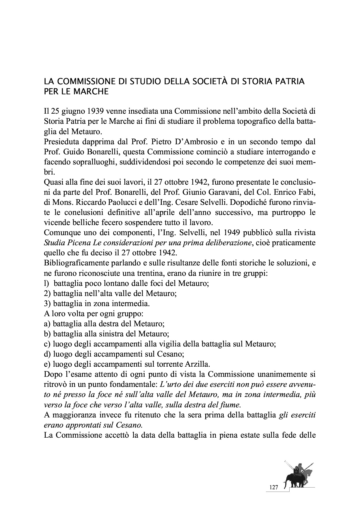 La Battaglia del Metauro p.127