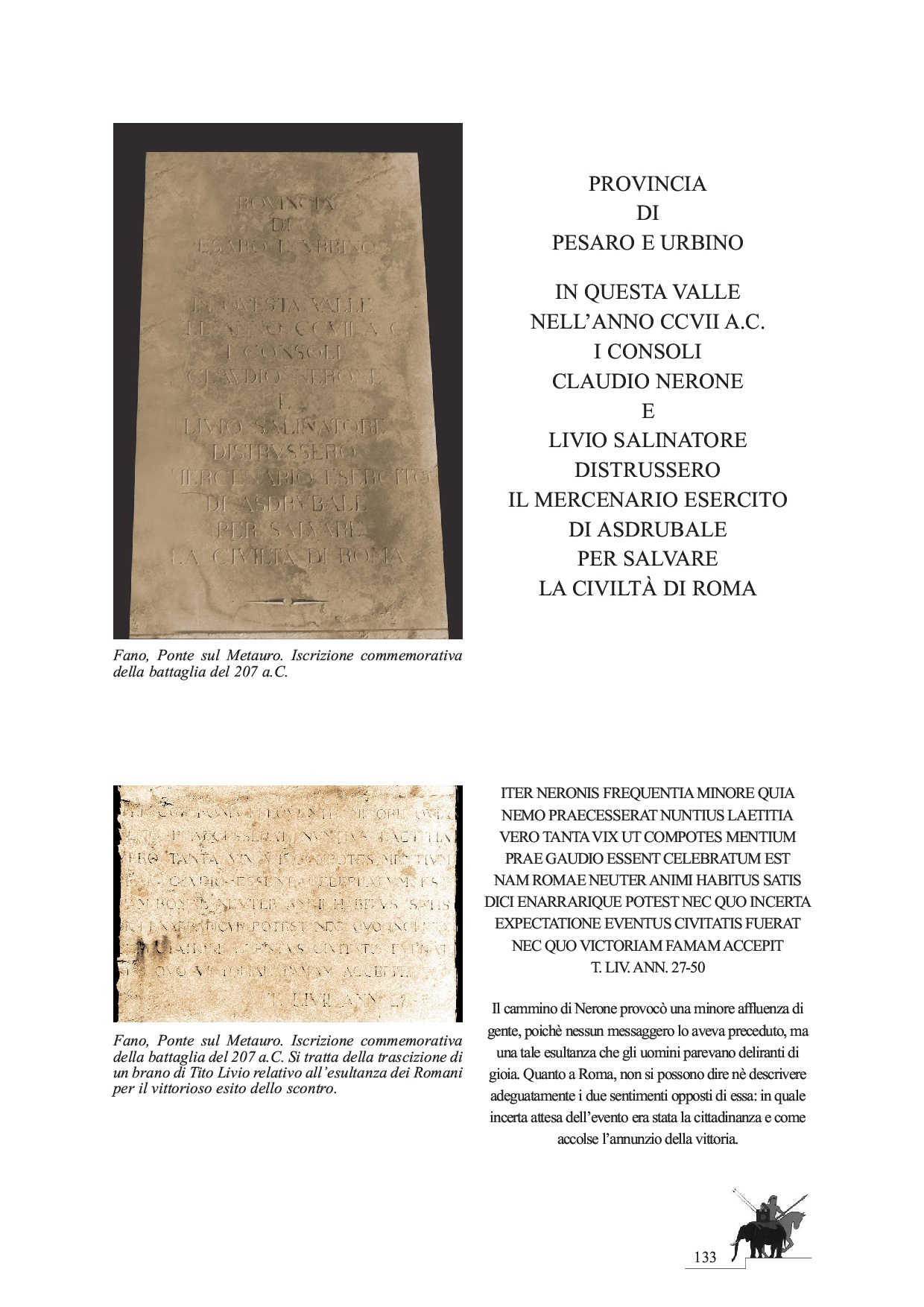 La Battaglia del Metauro p.133