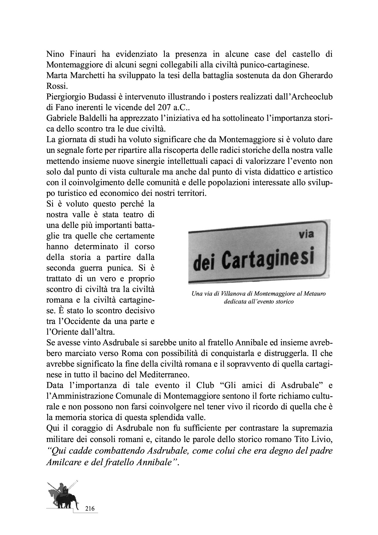 La Battaglia del Metauro p.216