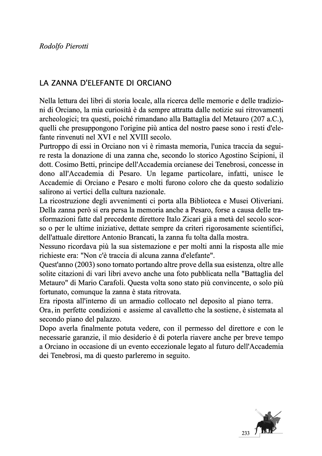 La Battaglia del Metauro p.233