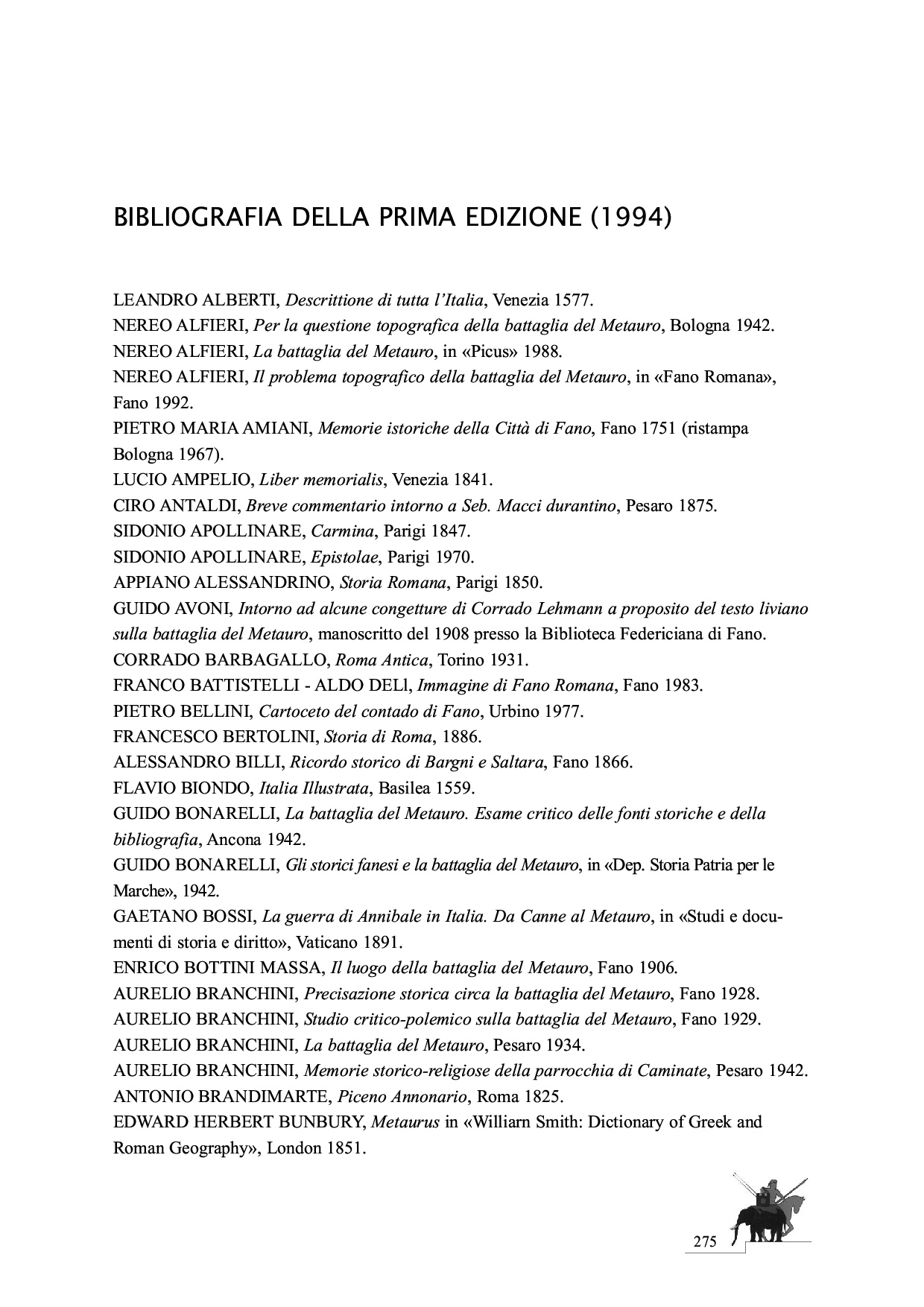 La Battaglia del Metauro p.275