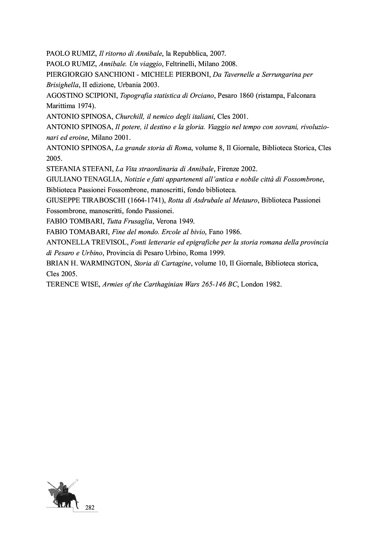 La Battaglia del Metauro p.282