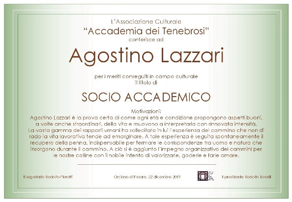 Socio Accademico Agostino Lazzari