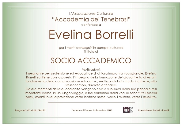 Socio Accademico Evelina Borrelli