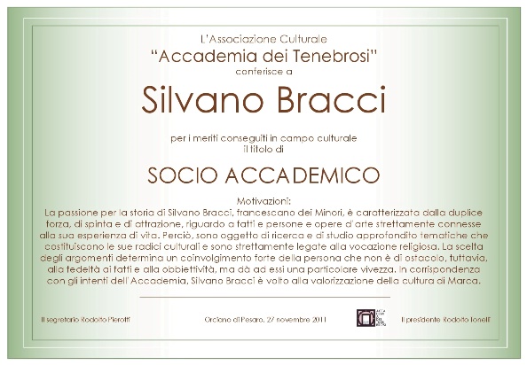 Socio Accademico Silvano Bracci